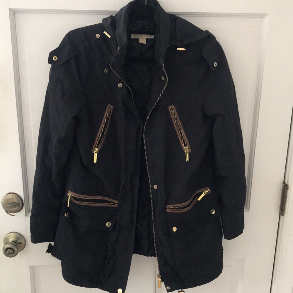 Michael Kors Rain Jacket with Hoods and Pockets